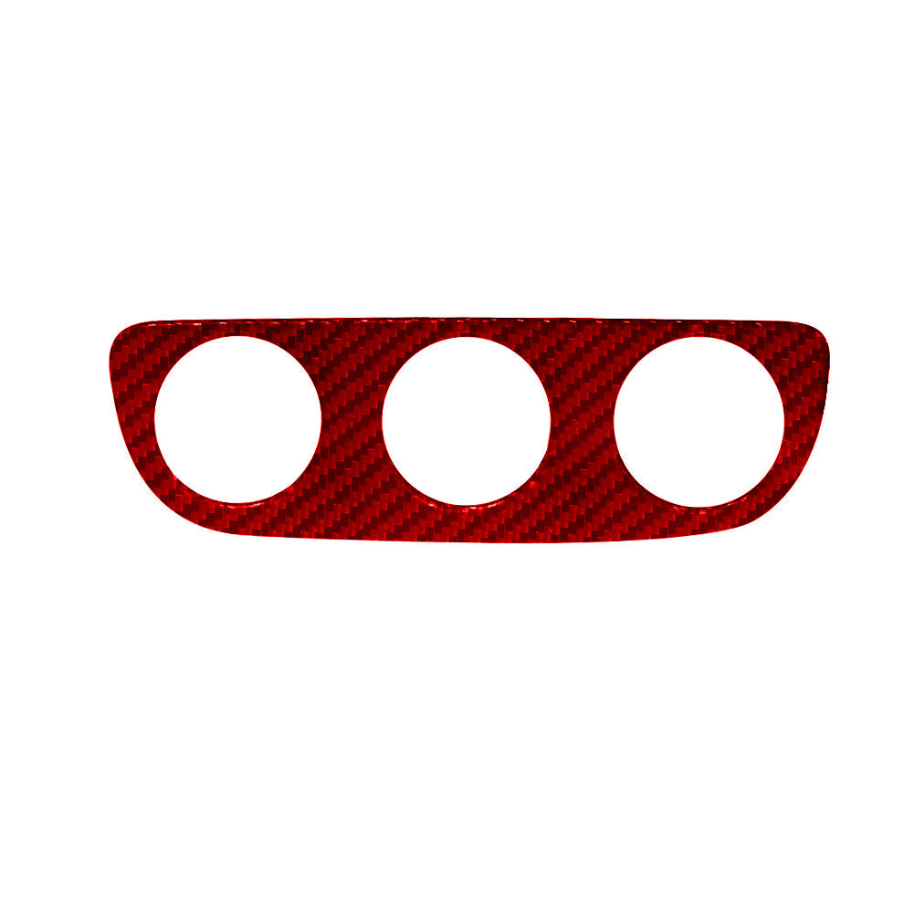 Red Carbon Fiber Climate Control Inner Frame Cover Trim for Chrysler 200 2011-14