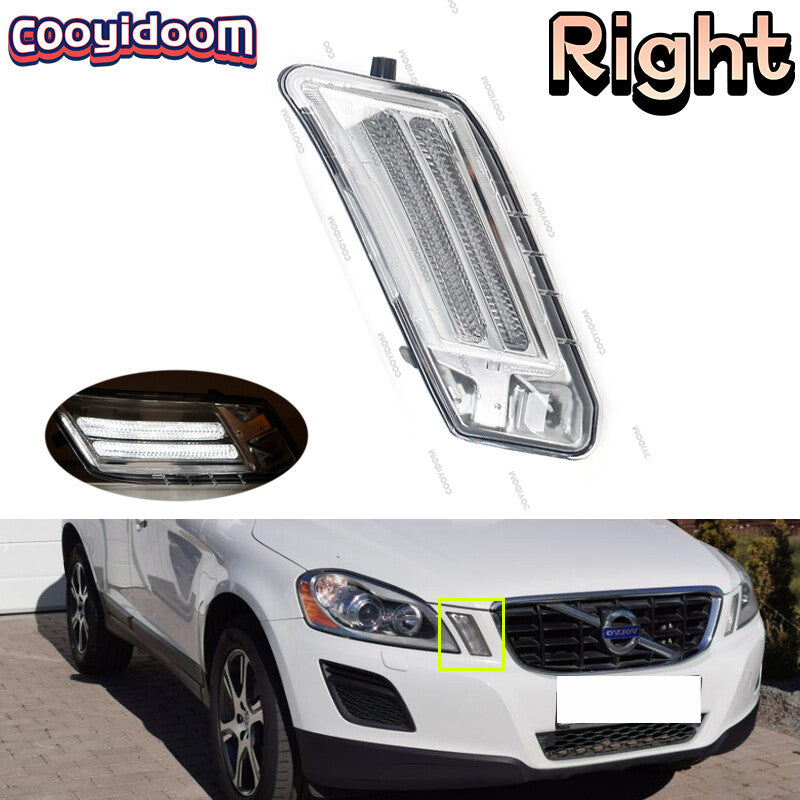Right Front Bumper Parking Signal Light for Volvo XC60 2010-2013 Passenger Side