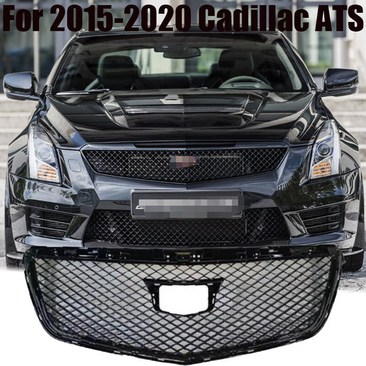 Front Bumper Mesh Grille Grill For 2015-2020 for Cadillac ATS Honeycomb Style Black