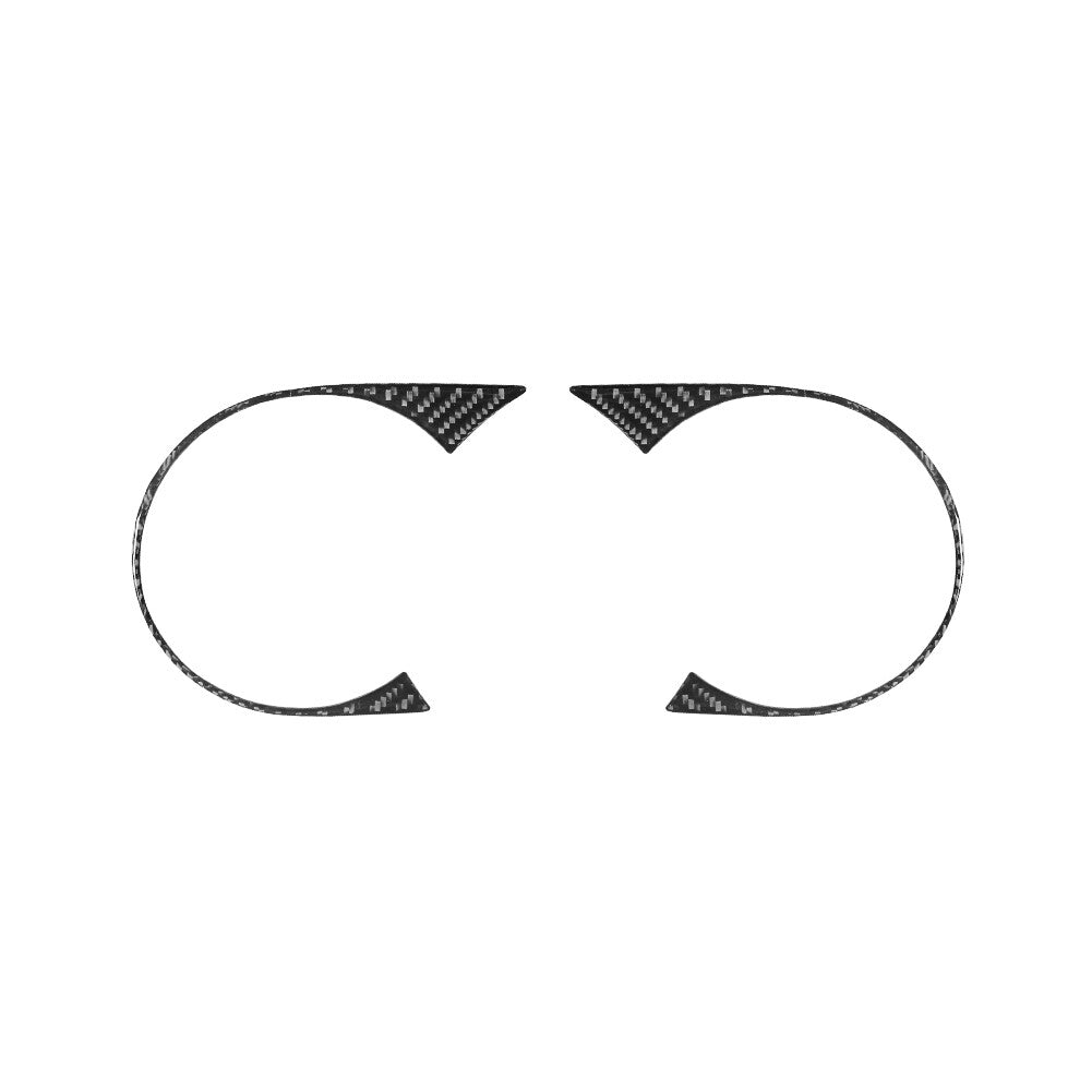 2Pcs Speedometer Frame Trim Cover Decor Carbon Fiber for Toyota Tacoma 2012-2015