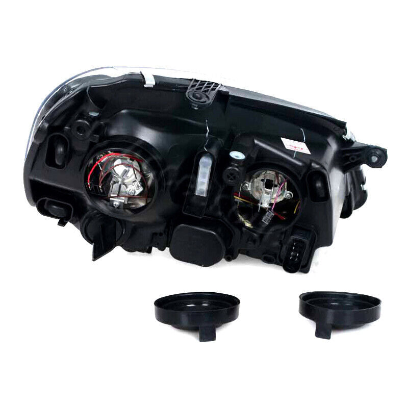 Front Bumper Fog Light Black Headlight Assembly for VW POLO 9N3 2006-2010
