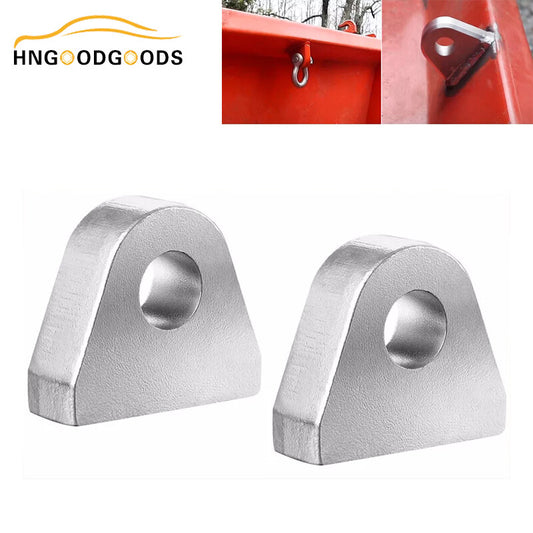 2-Piece Welded Shackles/Suspension Bases, 1-Inch Thick Steel, Suitable for Off-Road Truck Bumpers