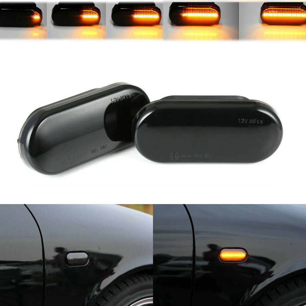 2x dynamic LED side left blind for VW T5 for Golf 3 4 for Passat Lupo for seat Leon