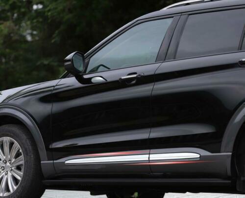 2020-2023 for Ford Explorer Chromed ABS Car Body Door Side Molding Cover Trim 4P