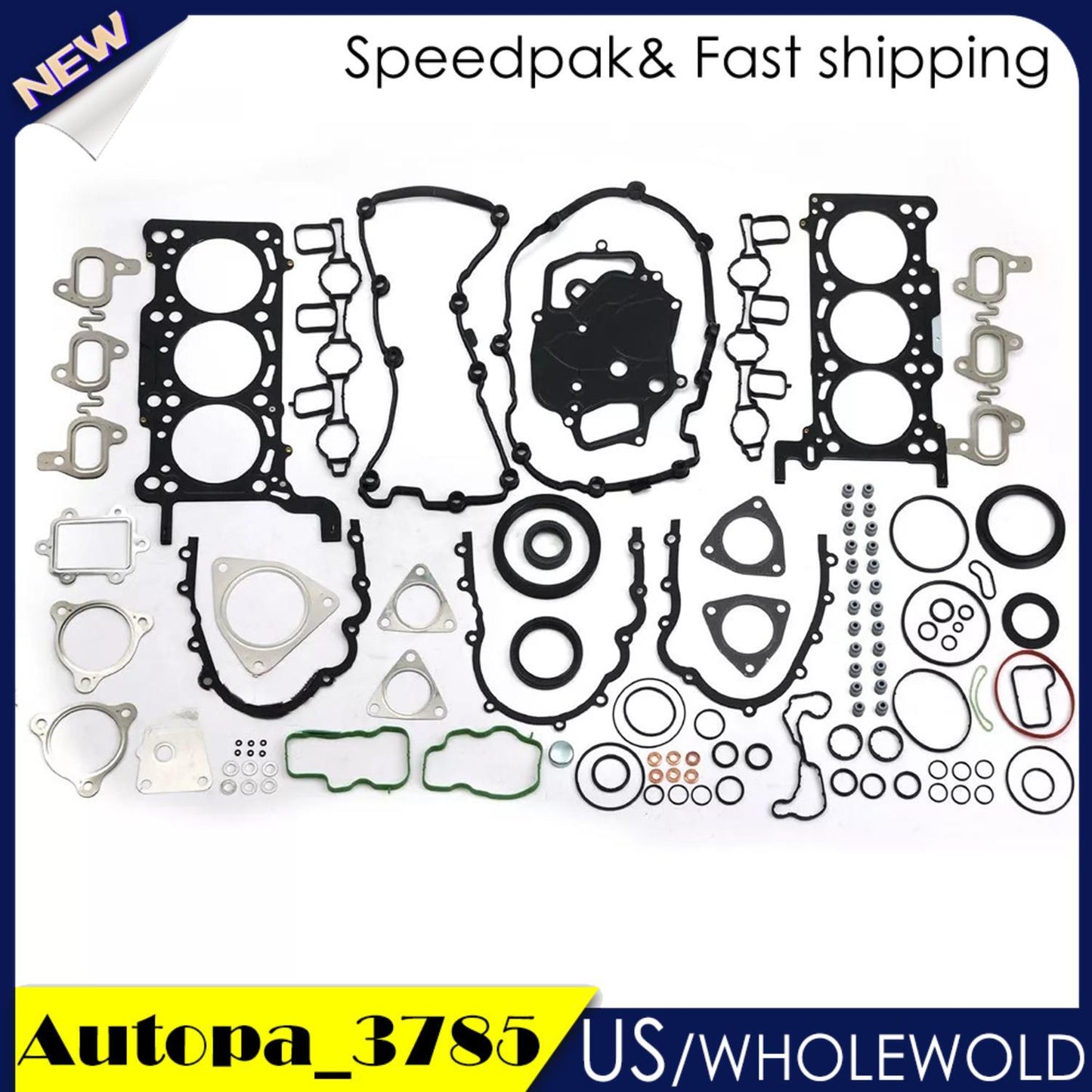 Diesel Engine Overhaul Gasket Seals Kit Fits for VW for Audi A4 A6 Q5 Q7 2.7 3.0 TDI