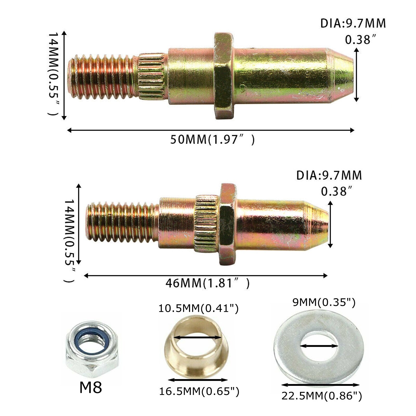 Door hinge pin and bushing repair kit suitable for 1999 and older for GMC for Sierra for Chevrolet trucks and SUVs.
