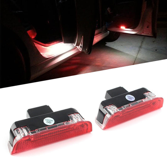 Premium White Red LED Side Door Courtesy Lights Fit for VW for Golf EOS for Jetta for Passat
