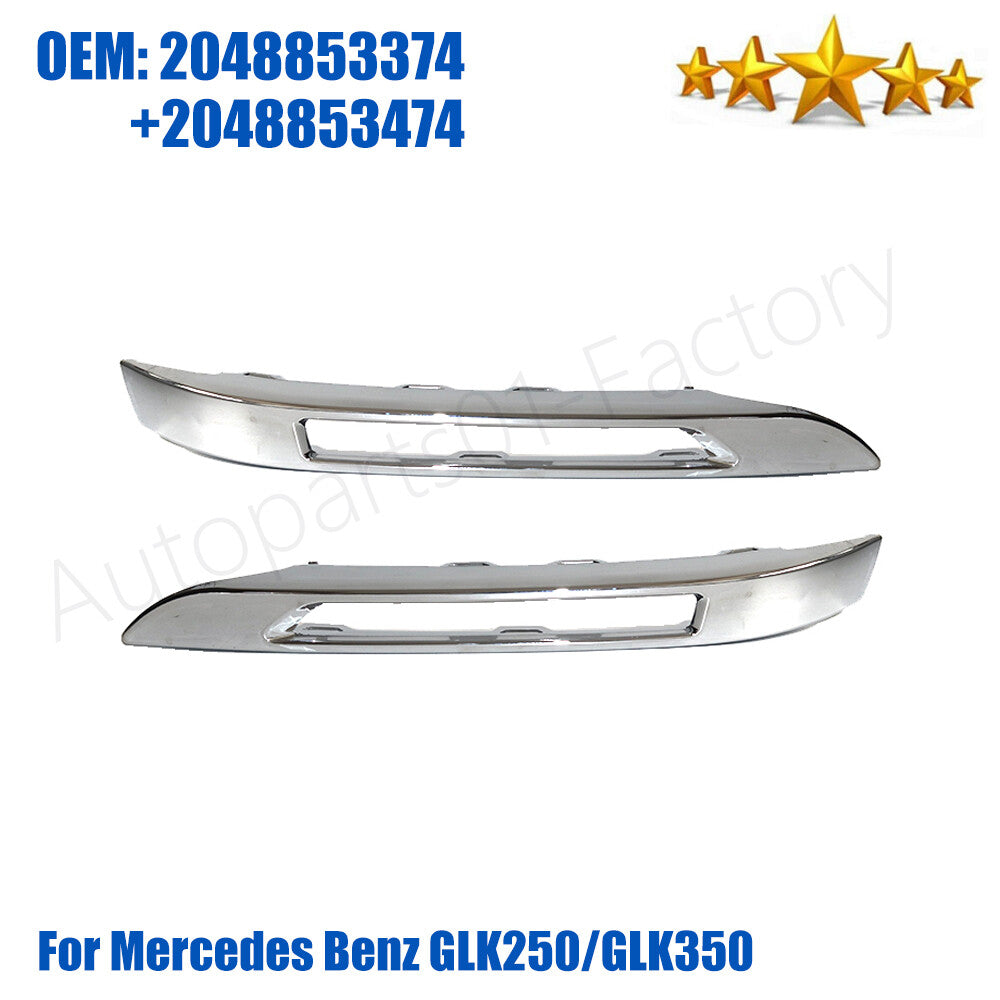 2PCS Front Grille Daytime Running Light Cover for Mercedes-Benz GLK250/GLK350