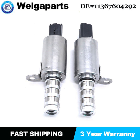 2x 11367604292 for Mini Cooper 1.6L L4 New Variable Valve Timing Solenoid VVT