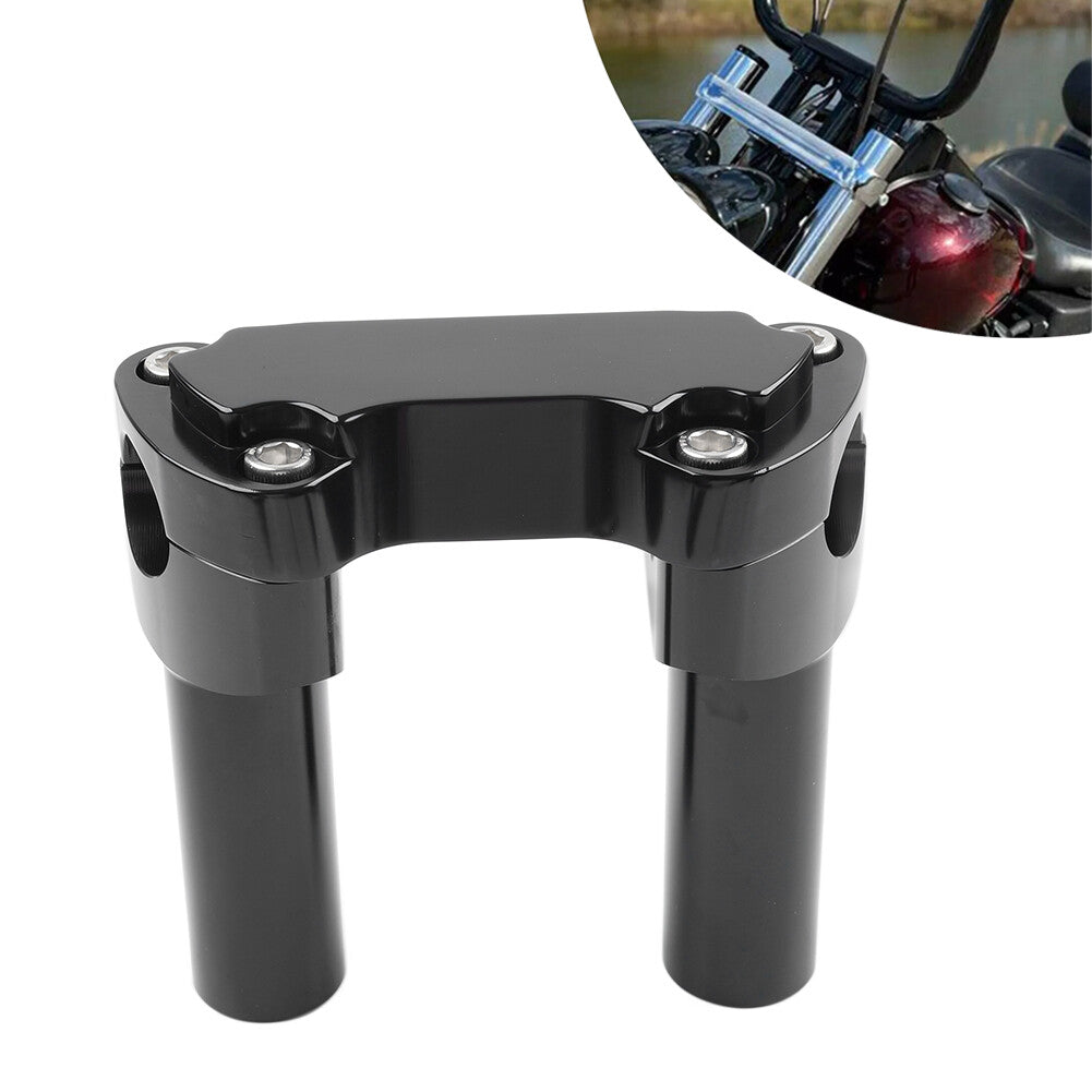 4 Handlebar Risers Top Clamp Mount Fits for Harley Sportster Dyna Softail Road King