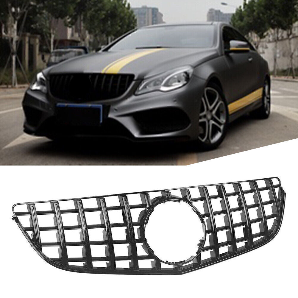 Front Upper Grille for Mercedes-Benz E-Class W207 C207 E200 E250 2014-2016 Black