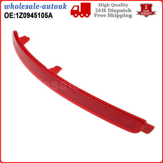 for Skoda Octavia MK2 1Z5 1Z3 Rear Bumper Reflector Cover Red Left 2008-2013