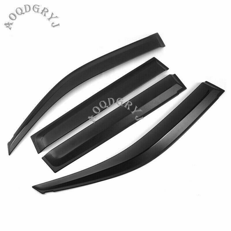 for Toyota Prado 2010-2021 Black Car Window Visors Sun Rain Guard Vent Deflector