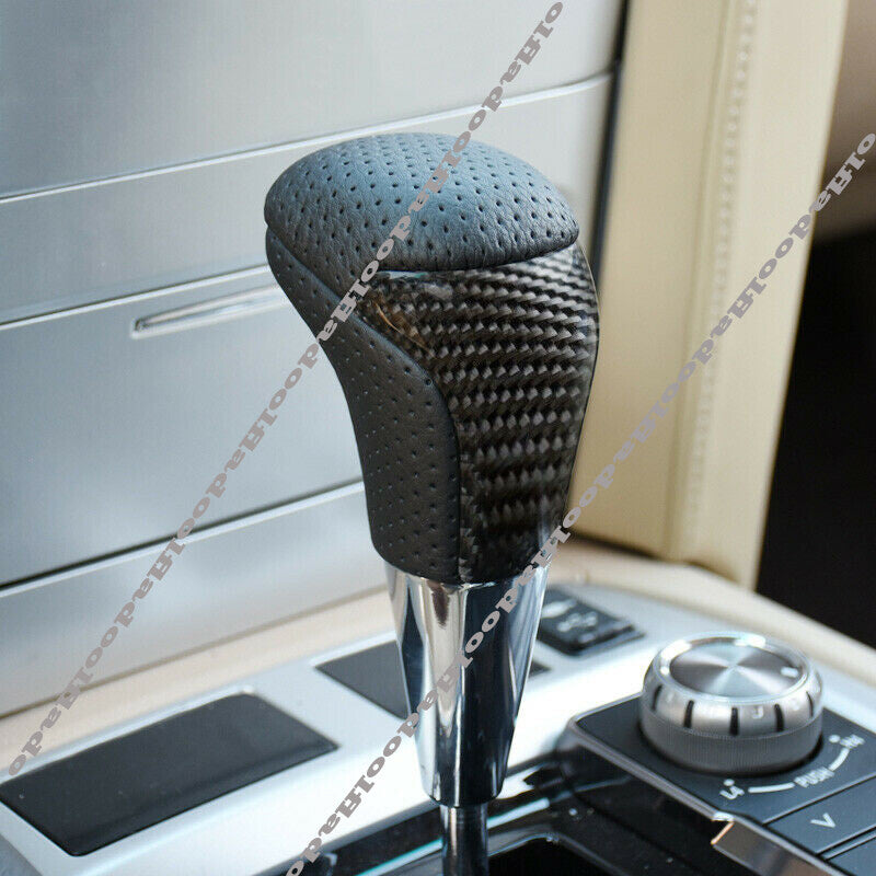 Carbon Fiber Gear Shift Knob Shifter Lever for Toyota for Land Cruiser LC200 2016-21