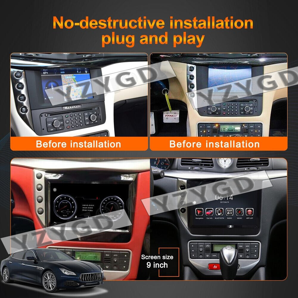 2007-2017 for Maserati GT/GC GranTurismo Android CarPlay Car Radio Stereo Screen