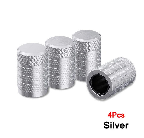 4-Piece Car Tire Valve Cover Rod Air Dust Cover Dice Blue for Jeep for Mini