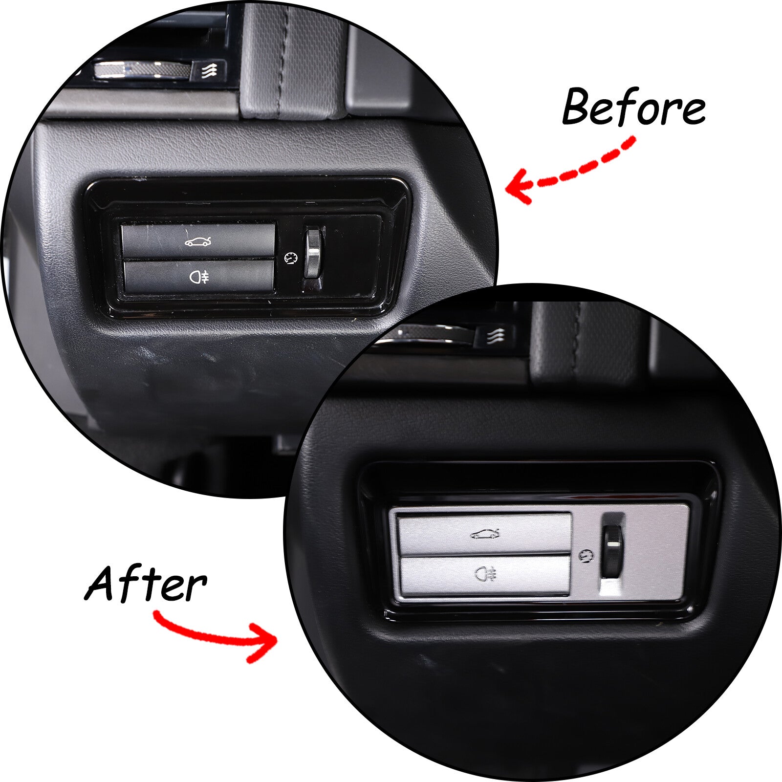 Carbon fiber ABS center dashboard protector for Honda Pilot 2015 - 2022 (USA)