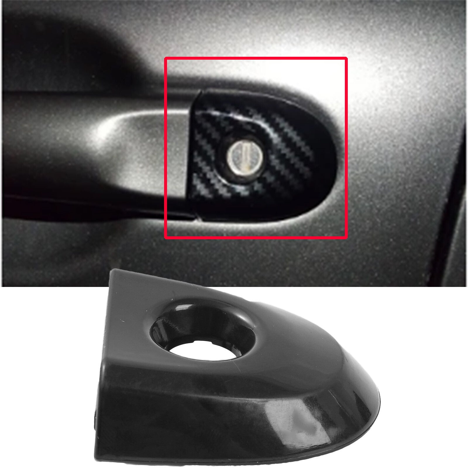 Front Door Lock Cover w/ Key Hole Black for Nissan Juke Micra K13 806441KK0D