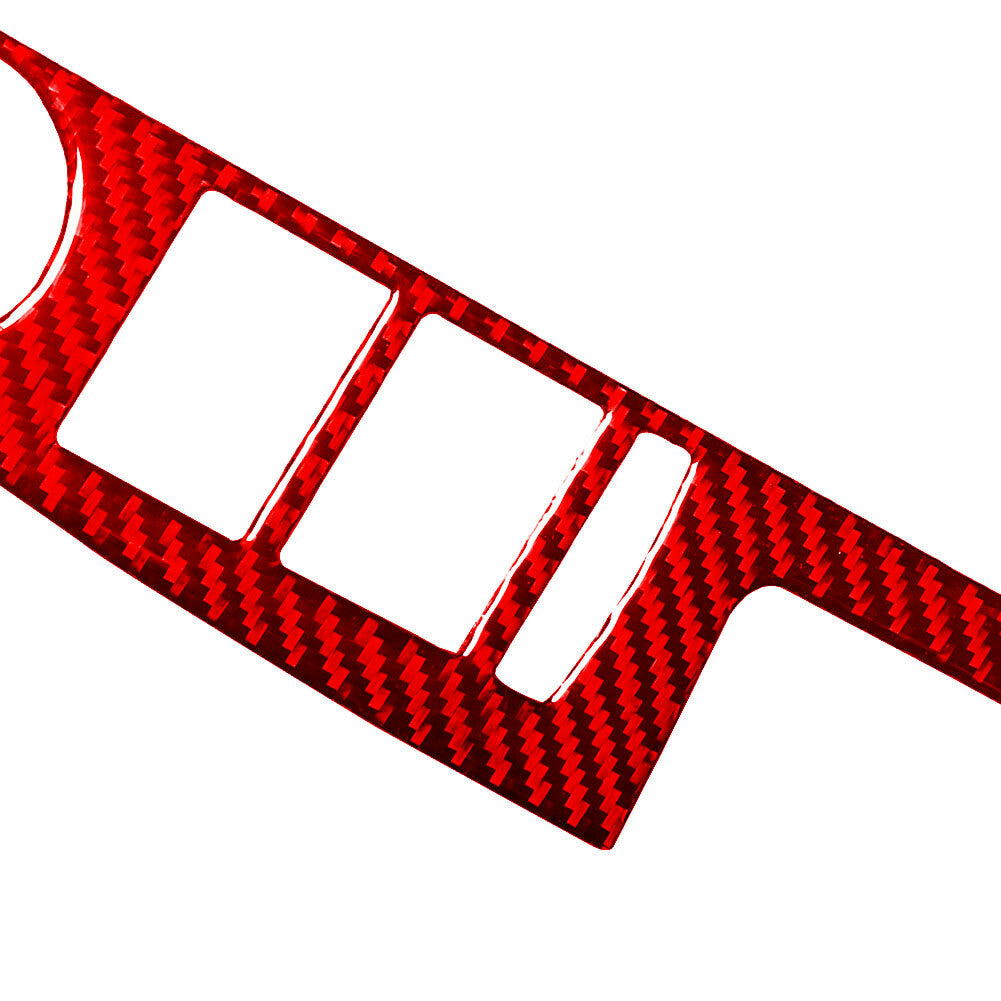 4Pcs Red Carbon Fiber Window Lift Panel Cover Trim for Chevrolet Sonic 2012-2016