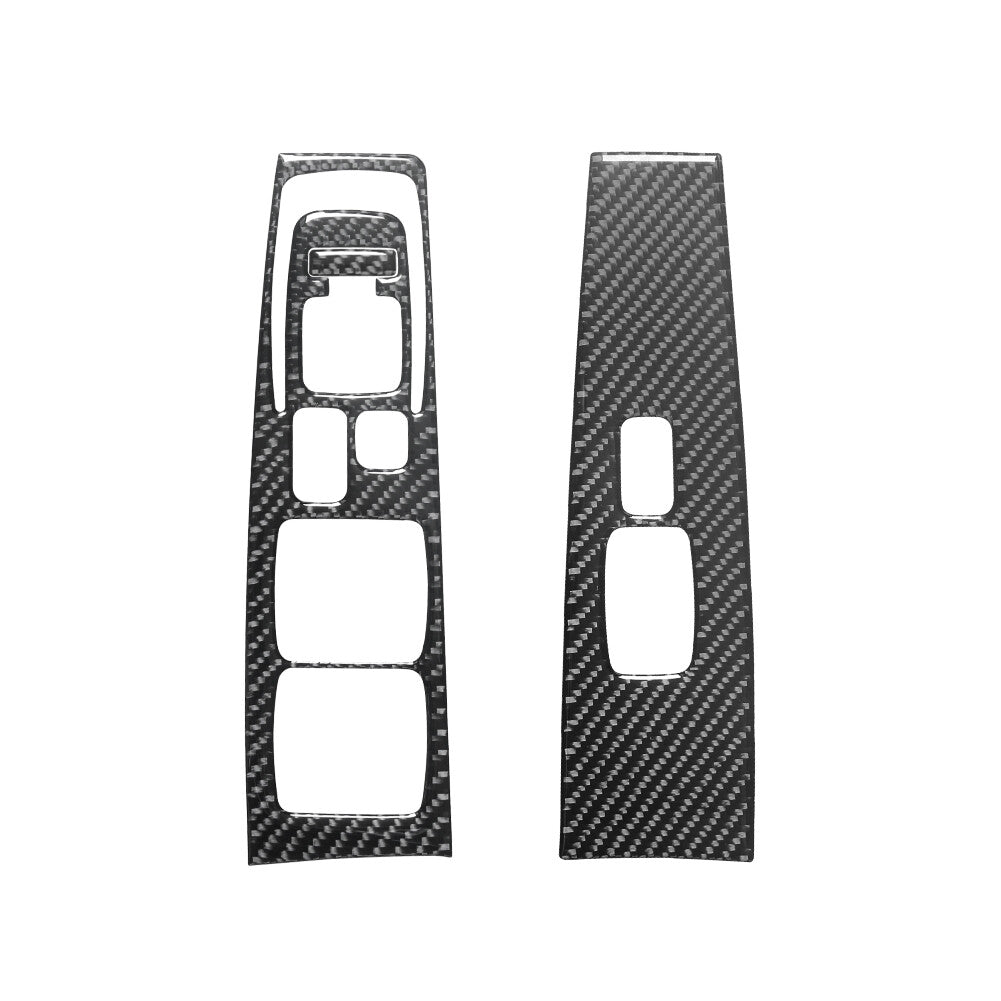 7PCS Carbon Fiber Window Switch Sticker Trim for Hyundai Azera 2006-2011