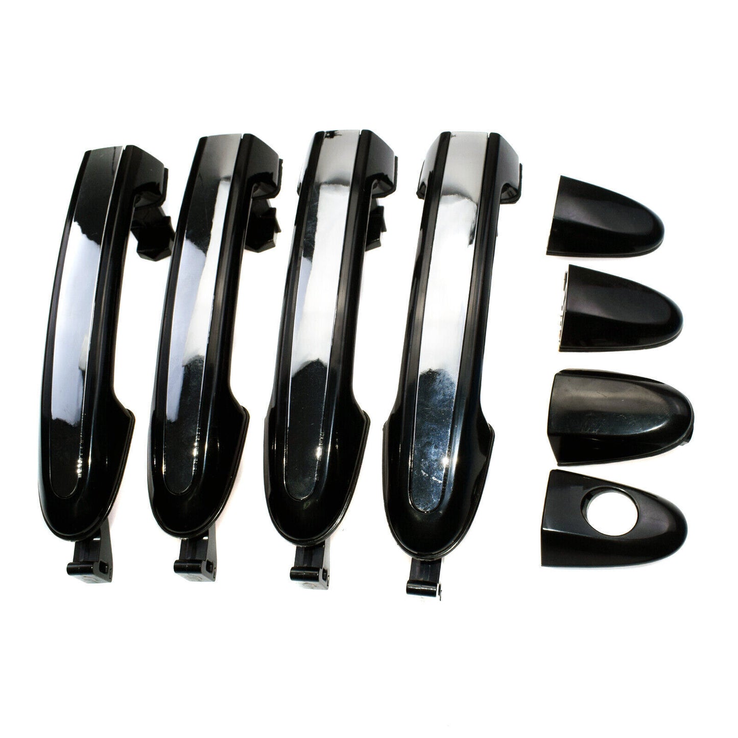 for Hyundai Santa Fe Outside Exterior Door Handles w/ Chrome Set FL RL RR NEW