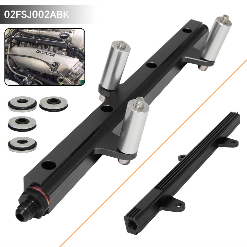 High Flow Top Feed Fuel Injector Rail for Nissan Silvia S13 240SX SR20DET Black