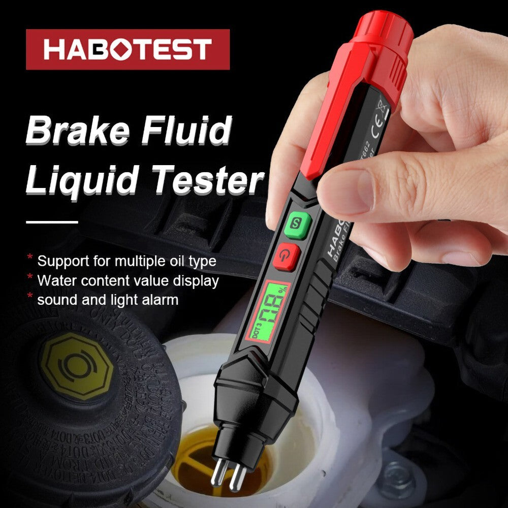 HT662 Brake Fluid Liquid Tester Oil Detecting Pen Brake Fluid Content Detector
