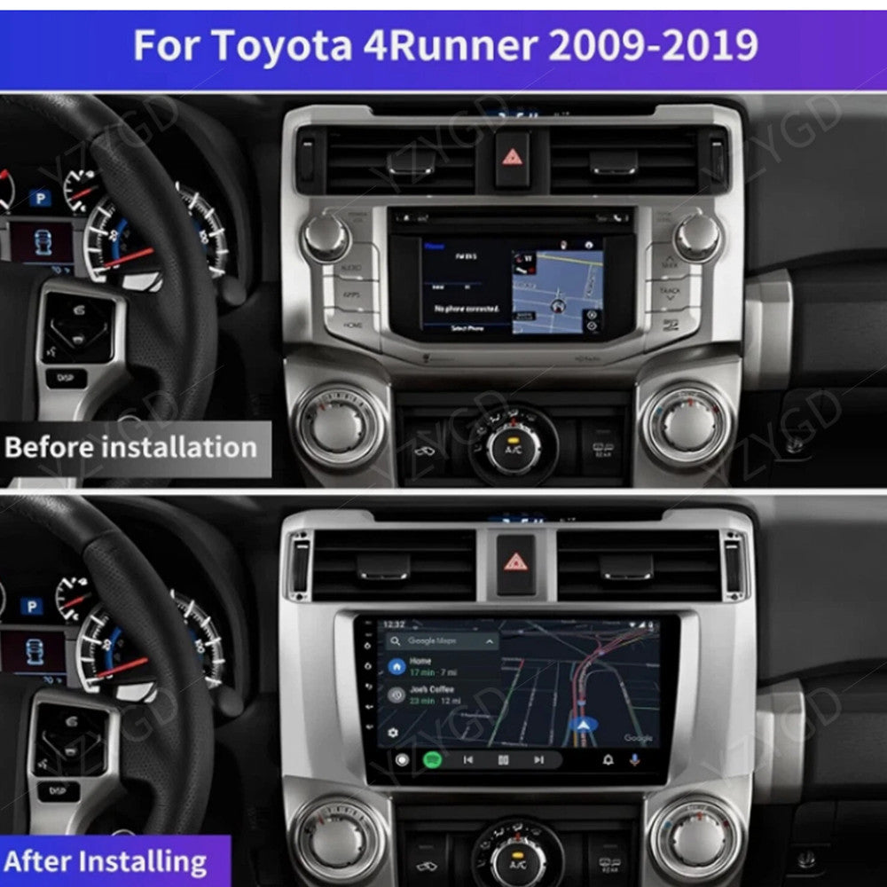 for Toyota for 4Runner 2009-2019 GPS Head Unit Android CarPlay Stereo 9 Car Radio