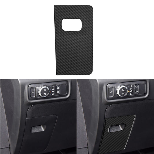 Carbon Fiber Interior Fuse Door Panel Cover Trim for Ford Explorer 2020-2023