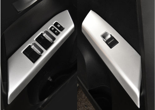 for Toyota RAV4 2013-2018 Matte Silver Window Lock Lift Switch Button Panel Trim