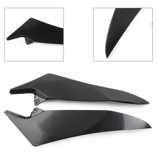 for Yamaha 2009-2014 YZF R1 Carbon Fiber Gas Tank Side Trim Cover Fairing Cowl