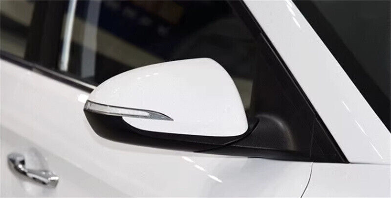 White Right Rearview Door Mirror Cover Shell Cap for Hyundai for Elantra 2016-2019