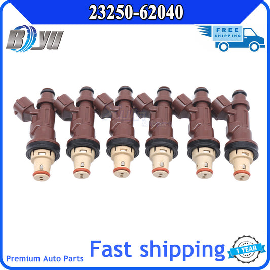 for Toyota Tacoma 4Runner Tundra V6 3.4L 6x Fuel Injectors 23250-62040