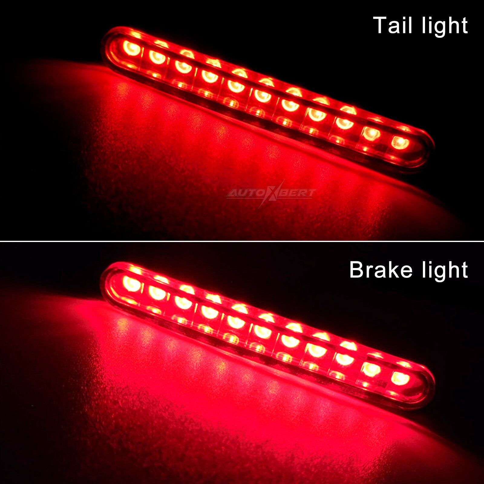 Motorcycle Rear Brake 11LED Tail Stop Light Running Lamp Taillight Dirt Bike 12V
