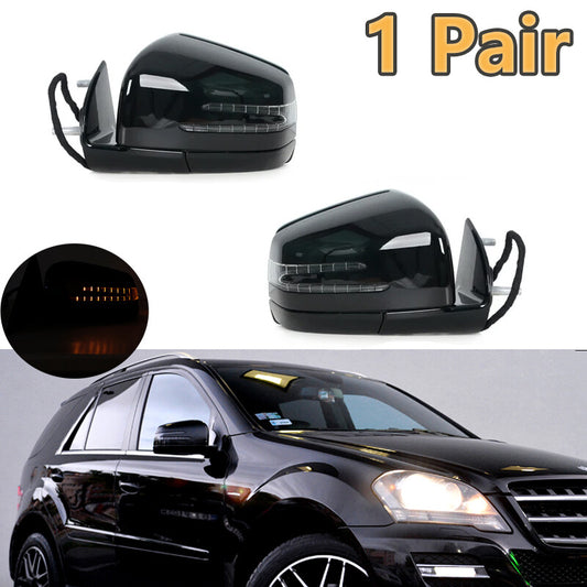 1 Pair Rear View Side Mirror Assembly for Mercedes-Benz W164 X164 ML GL 2005-11