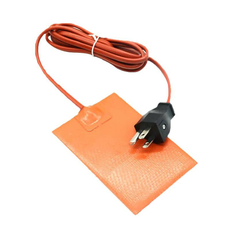 Car Fuel Engine Silicone Heater Pad Tool Electric Pads Red Heating Warming Mat
