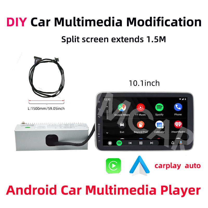 1Din Car Stereo Radio MP5 Player DIY Split Screen Video GPS WiFi Touch Screen