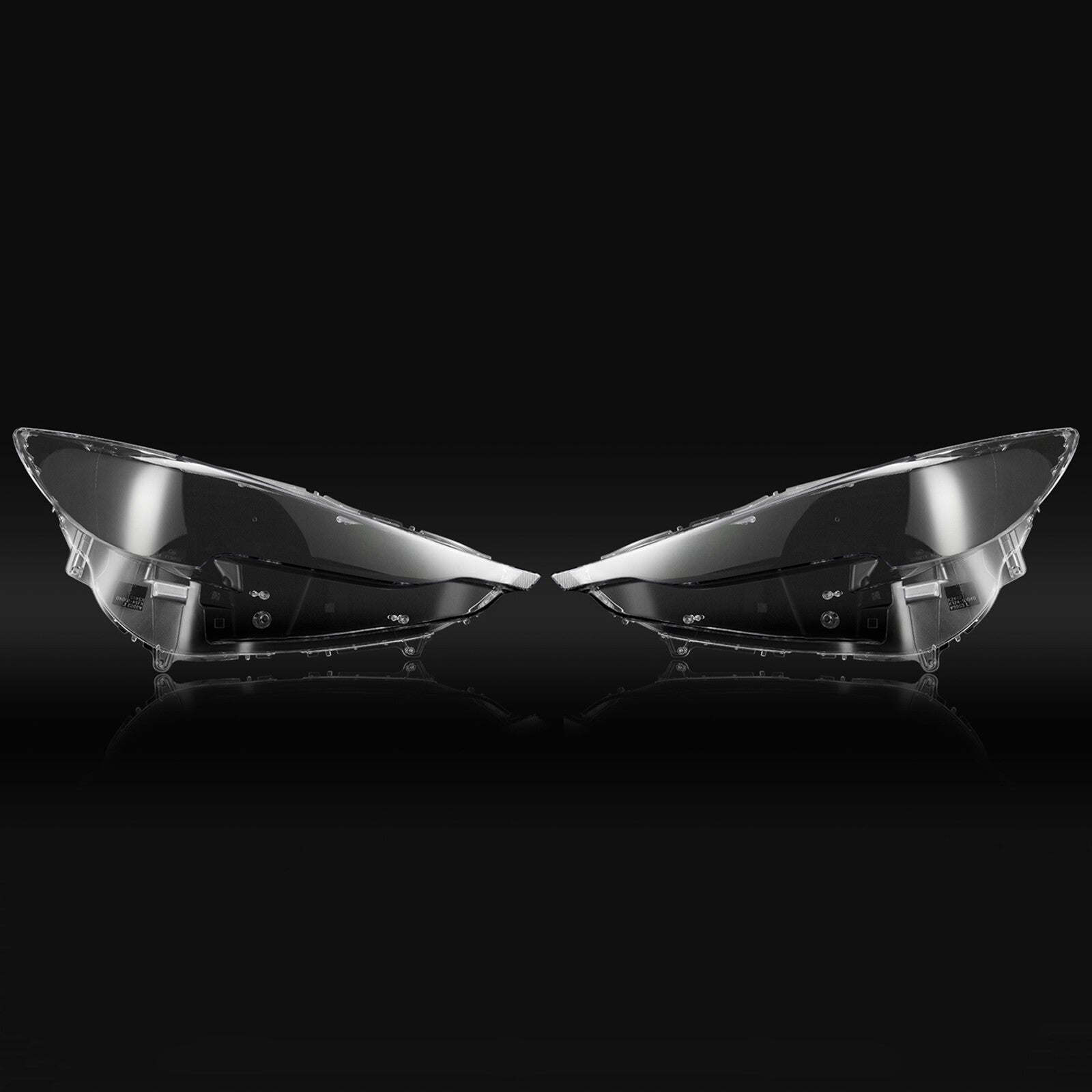 Two headlight lens covers for Mazda CX-5 2017-2021, left and right headlight caps.