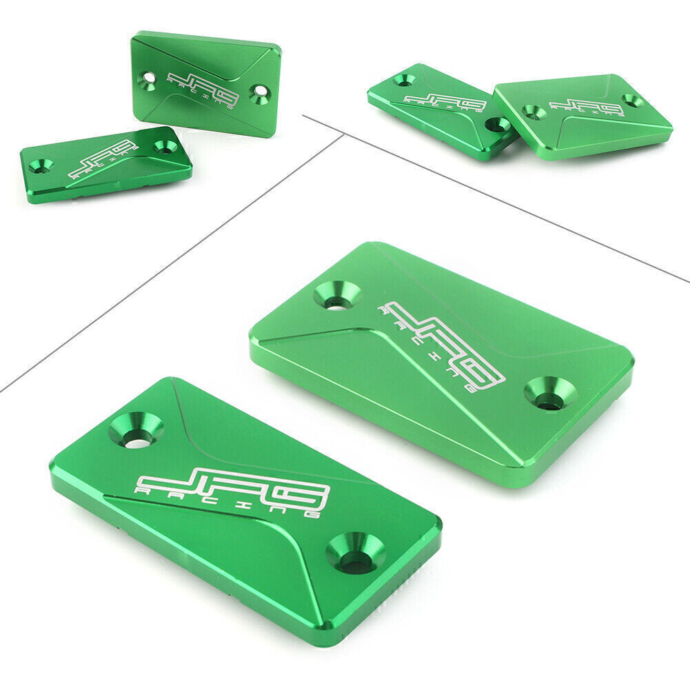 Fit for Kawasaki KLX125 150S KLX250 300 Front Rear Brake Reservoir Fluid Covers Caps