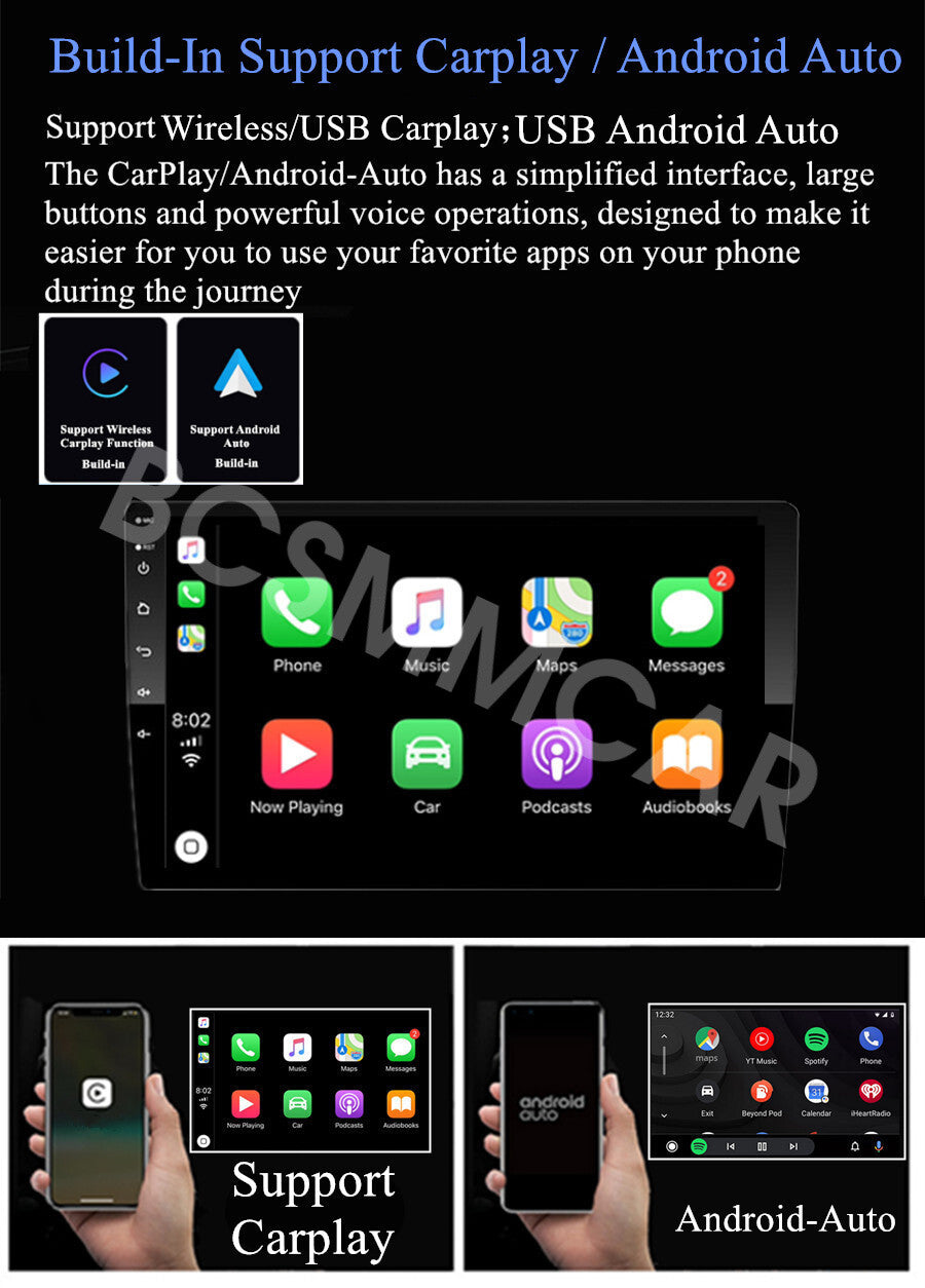 Android Navigation Touch Screen 9in Fit for Toyota Prius 2003-2009 Radio Stereo