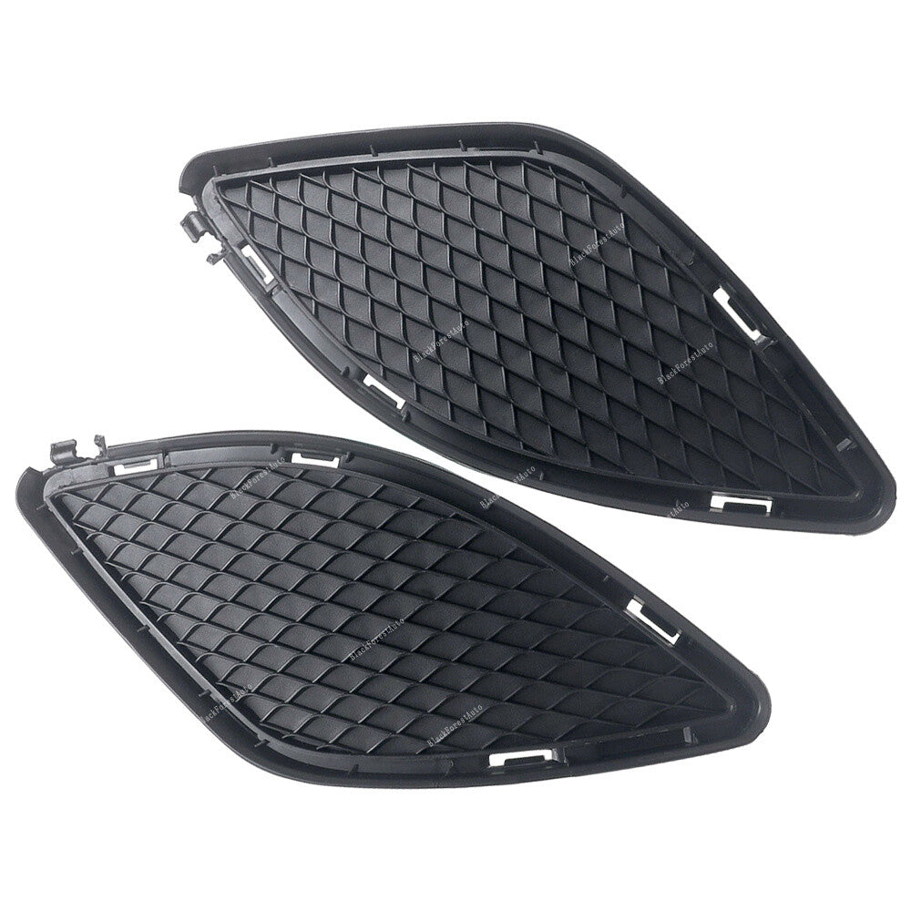 2X Front RHLH Bumper Mesh Grille Grid Cap For 14-16 for Benz W117 CLA 180/200/220