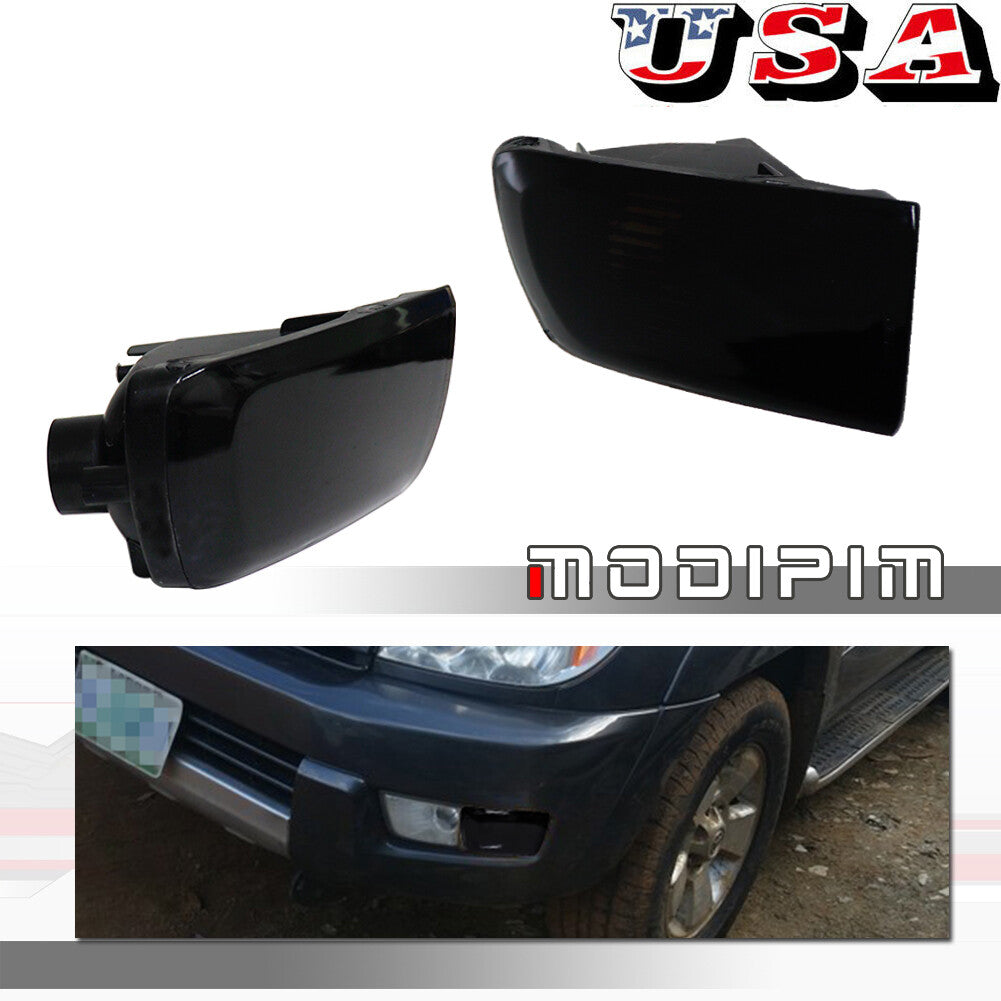 2 Replacement DRL Turn Signal LED Light Covers for 03-05 for Toyota 4Runner Smoked