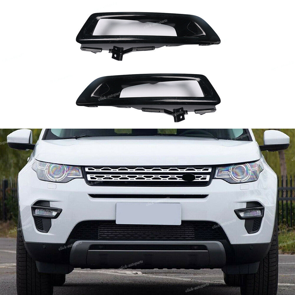 2pcs Front RHLH Bumper Fog Lamp Bezel For 2015-18 for Land Rover Discovery Sport