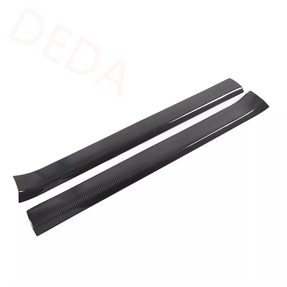 Real Carbon Fiber Inner Door Sill Scuff Guard Panel Trim for Corvette C6 2005-13