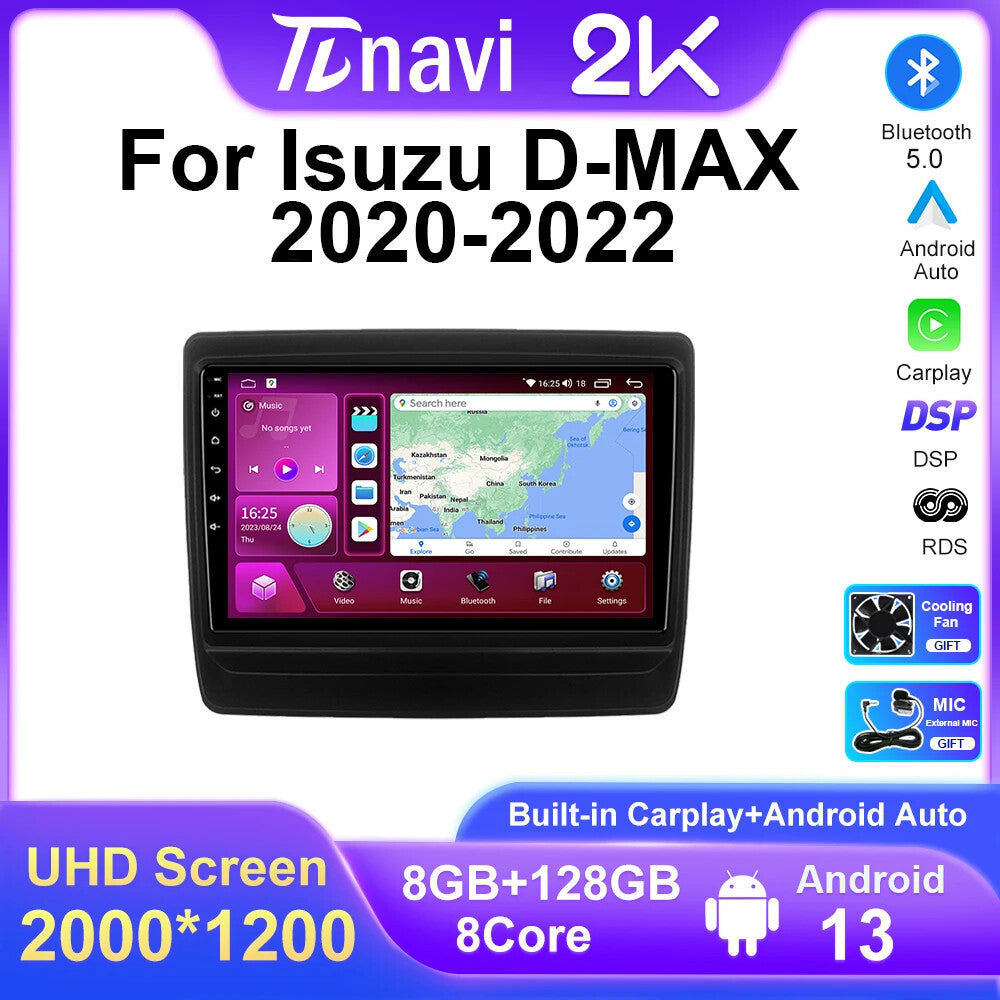 for Isuzu D-Max Dmax Car Radio Multimedia Screen Android Auto Stereo GPS Navi