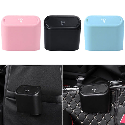 1Pc Car Trash Can for Mini Garbage Dust Holder Box Rubbish Bin Interior Accessories