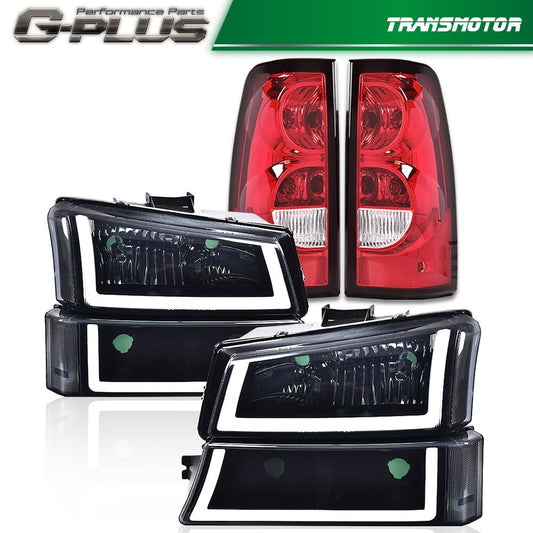 Shizheng 03-06 Silverado Chrome Large LED DRL Bright + Dragon Bright