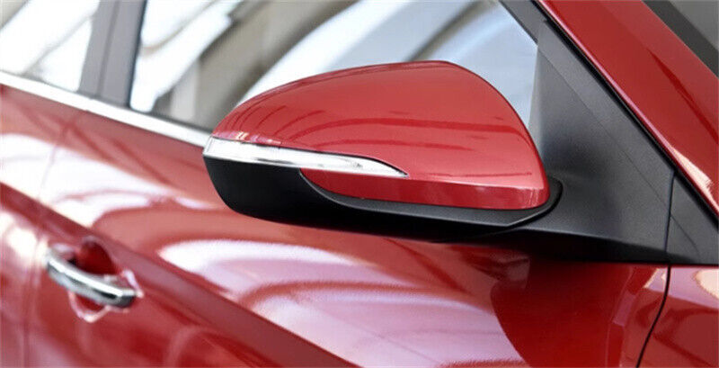 Red Right Rearview Door Mirror Cover Shell Cap Fit for Hyundai for Elantra 2016-2019