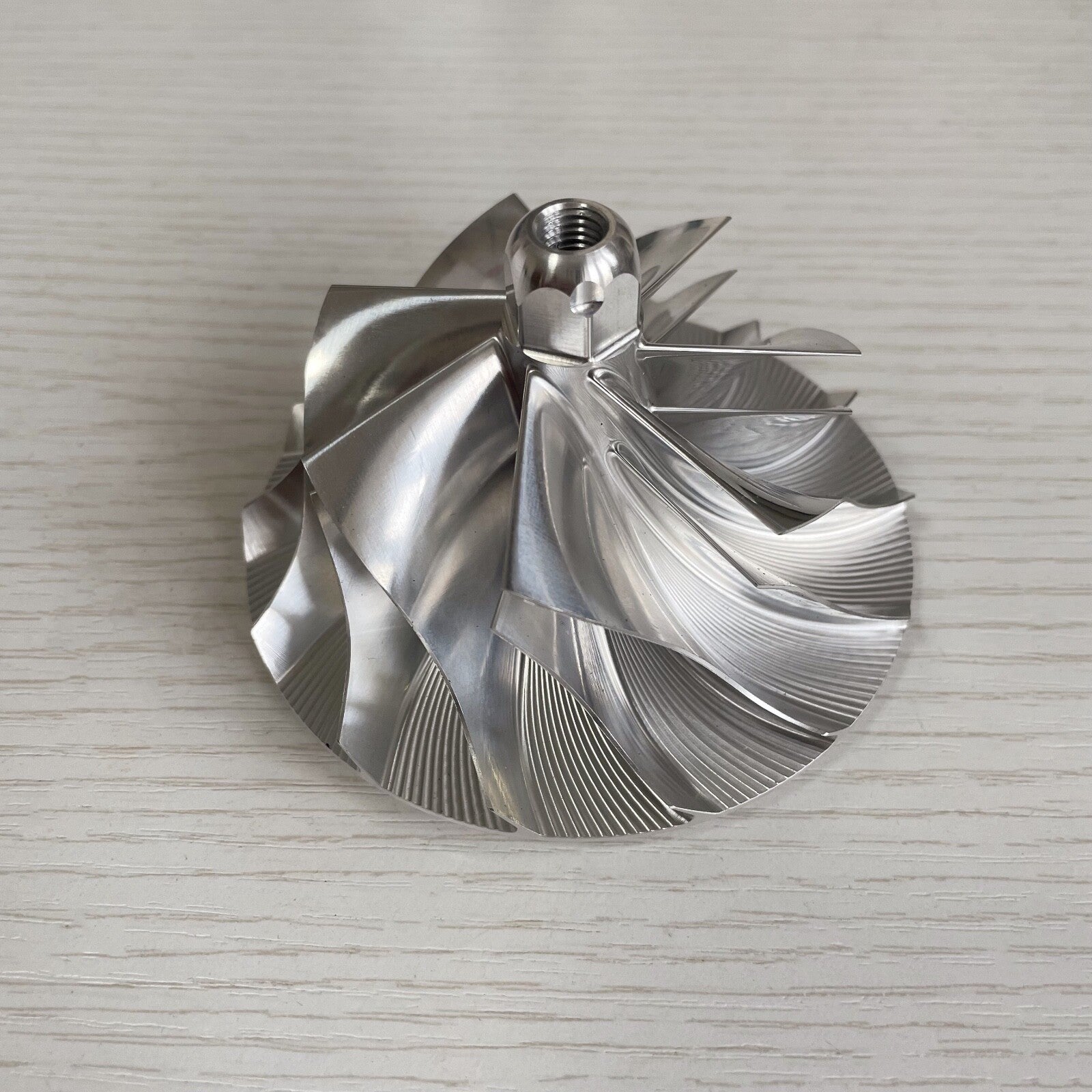 PTE68 68.00/92.45 mm 7+7 Blade A22268-02 REV A 02109 Billet Compressor Wheel