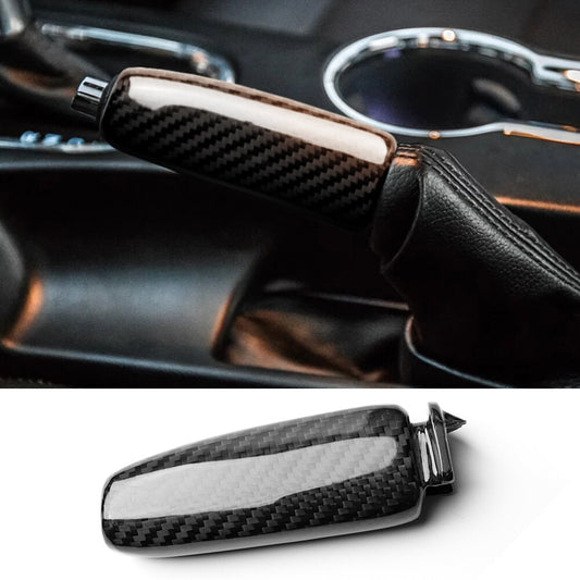 Real Carbon Fiber Interior Handbrake Hand Brake Cover for Ford for Mustang 2015-2022